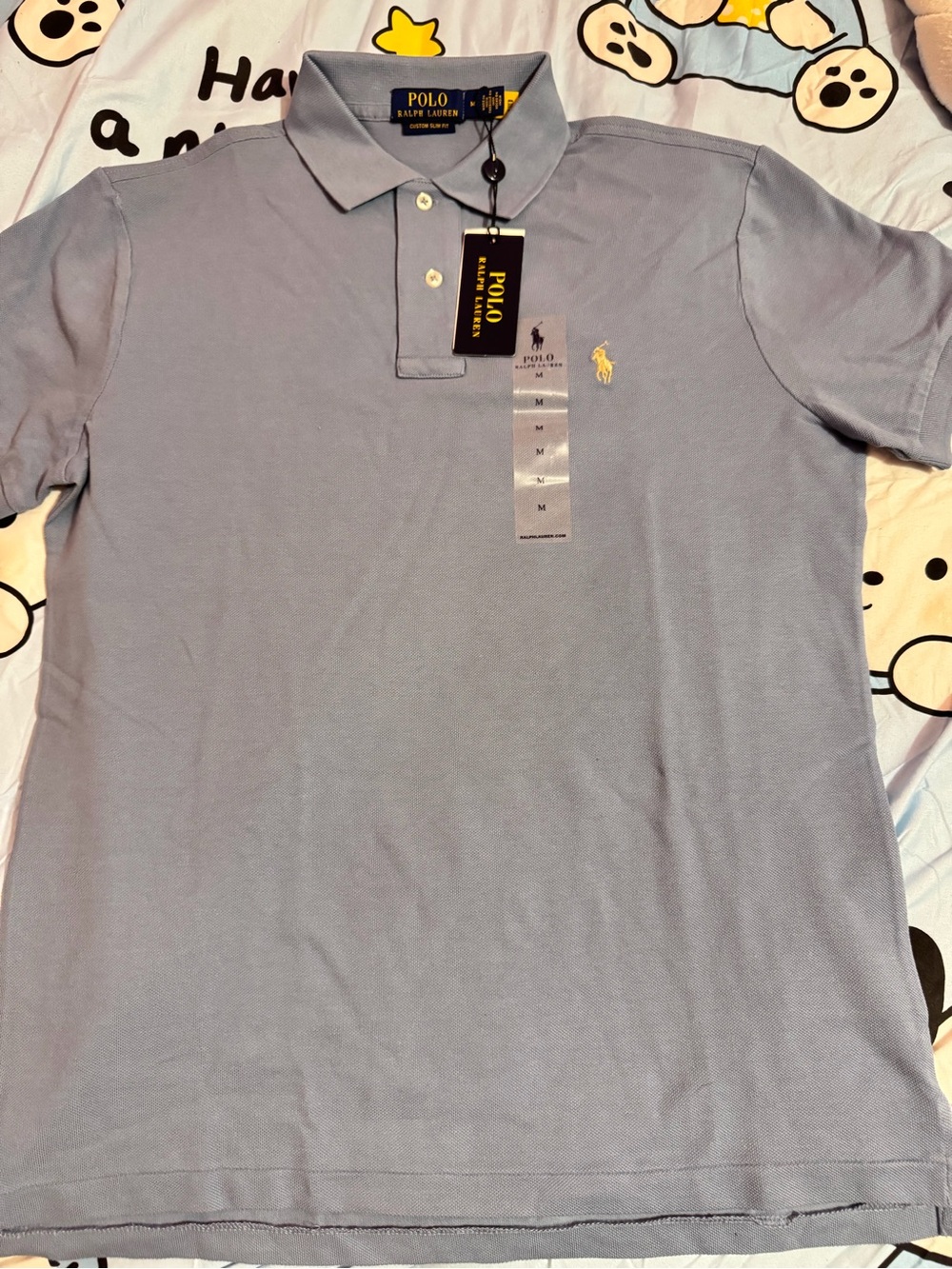 Ralph Lauren Men’s Light Blue Polo with Yellow Pony